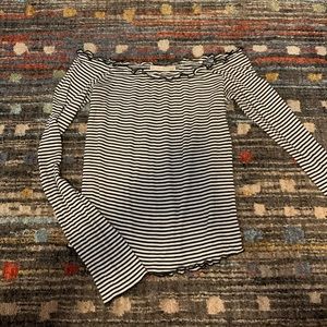 striped long sleeved shirt